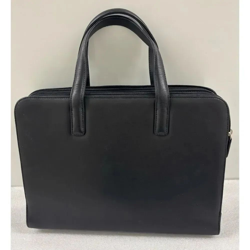 Levenger Everyday Black Laptop Bag with Handles
